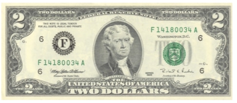 United States two-dollar bill