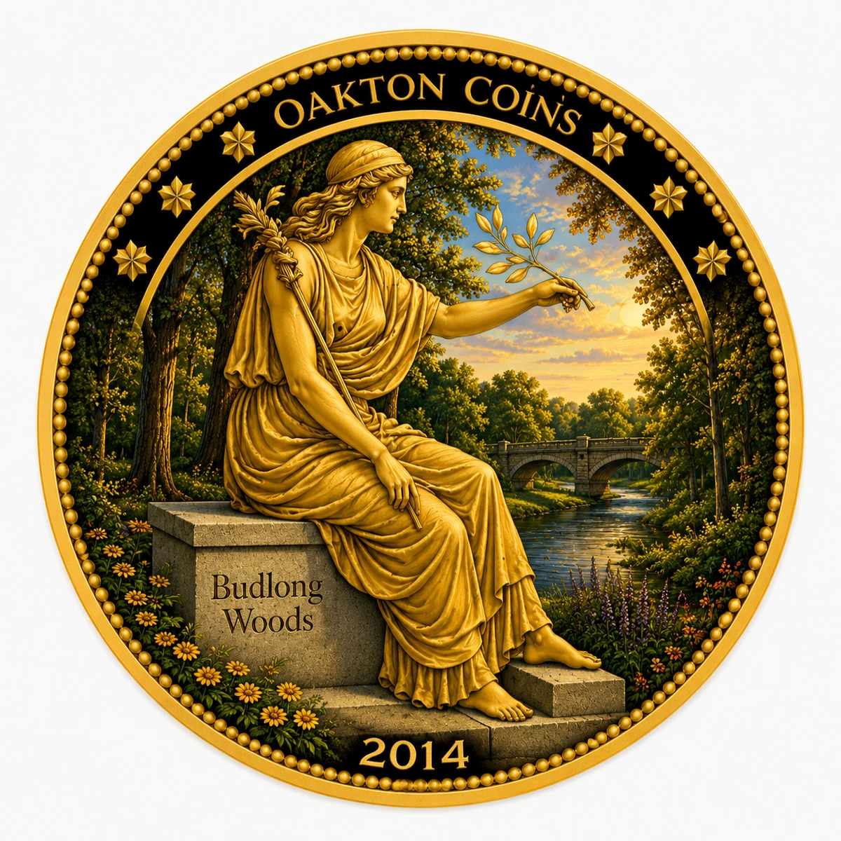 Budlong Woods Chicago commemorative coin design