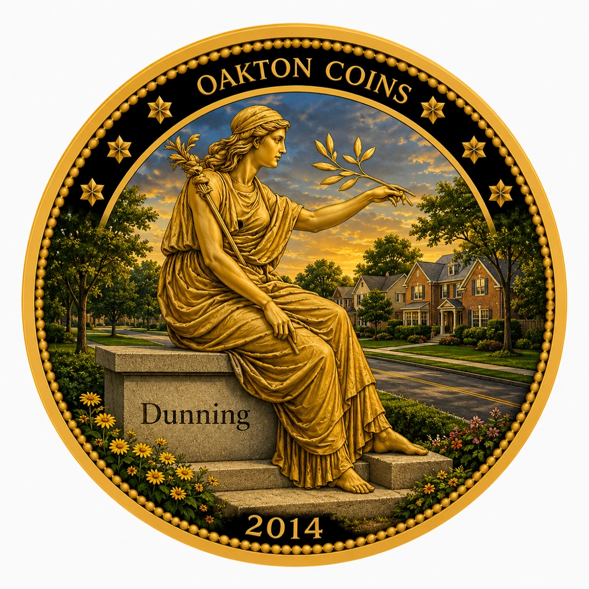 Dunning Chicago commemorative coin design