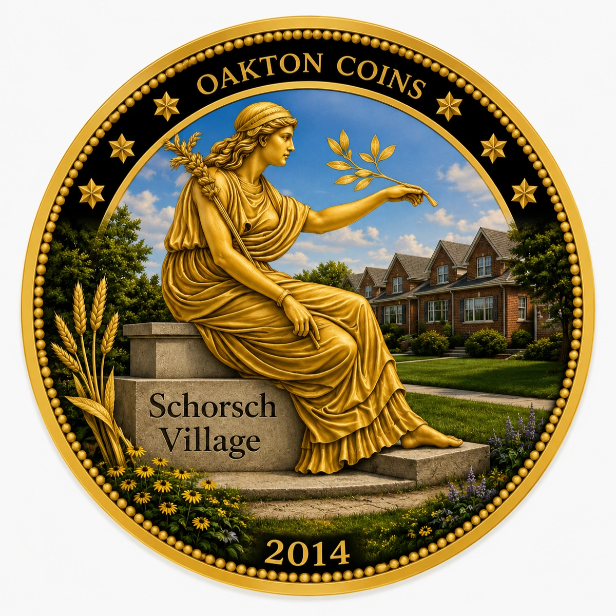 Schorsch Village Chicago commemorative coin design
