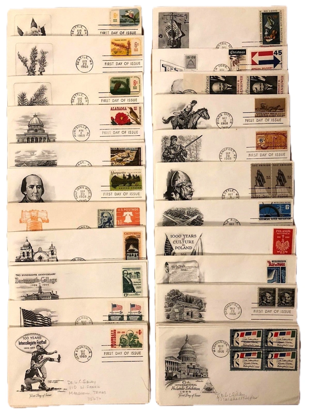 US First Day Covers